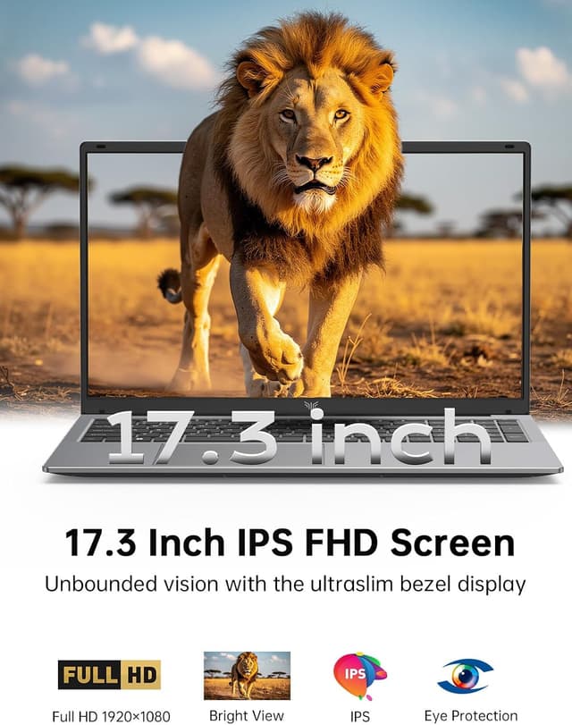 Detalle de Tivique 17.3-inch laptop with Ryzen 4300U