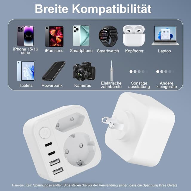 Thumbnail 5 de Dalimee Reiseadapter Japan Typ A 2500W