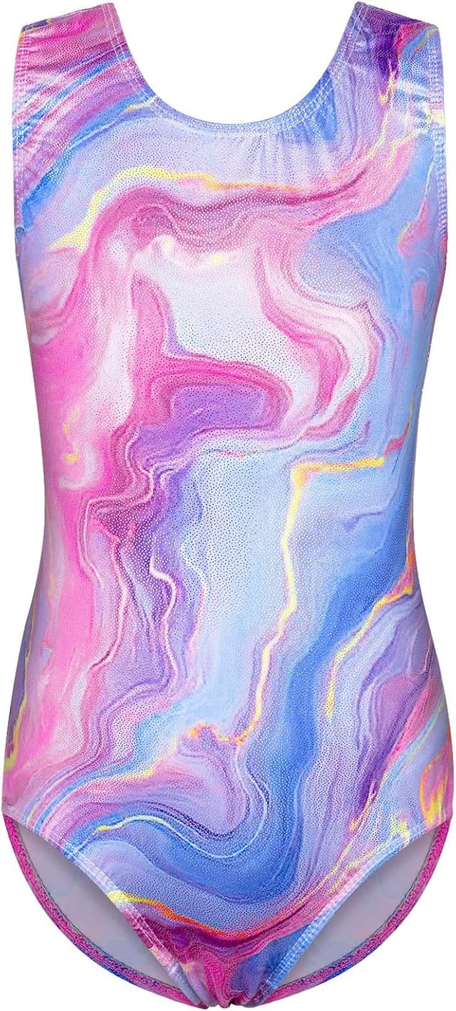 Detalle de ZNYUNE Mädchen Gymnastikanzug mit Farbverlauf