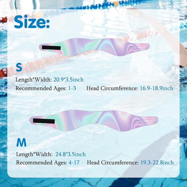 Detalle de HeySplash bandeau de natation en néoprène imperméable pour enfants (1 à 3 ans)