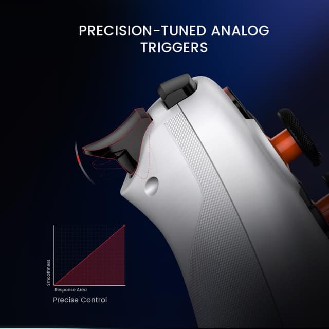 Detalle de GameSir Nova Lite Wireless Controller (T4 Nova Lite) – Tri-Mode Funk + Hall-Effekt Trigger & DualVibration für PC, Switch, iOS/Android