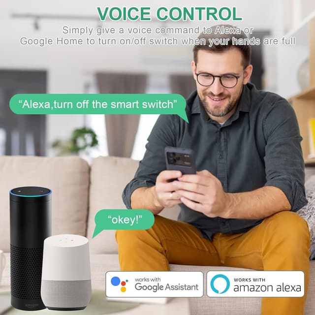 Thumbnail 5 de Interruttore smart WiFi controllo app e vocale