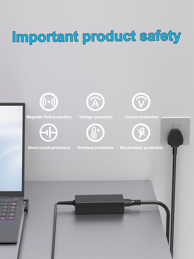 Detalle de 65W AC charger for HP laptops