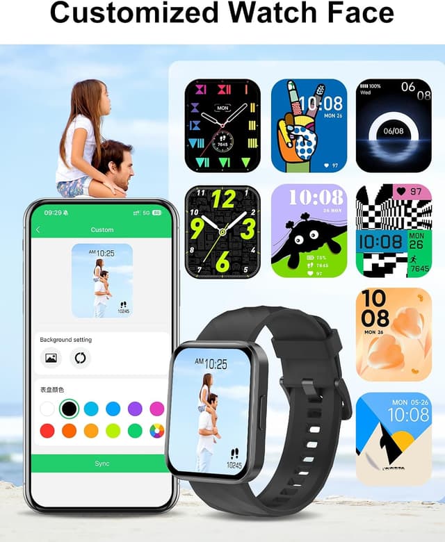 Thumbnail 5 de Dakofied Smartwatch chiamate Bluetooth cardiofrequenzimetro IP68