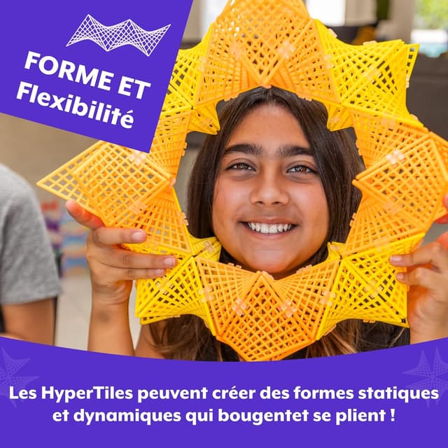 Thumbnail 6 de Hypertile Hyperbolique STEM 3D (48 tuiles & 80 connecteurs) Fun in Motion Toys