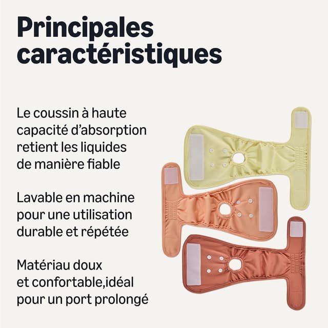 Detalle 2 de Amazon Basics couches lavables chien 3