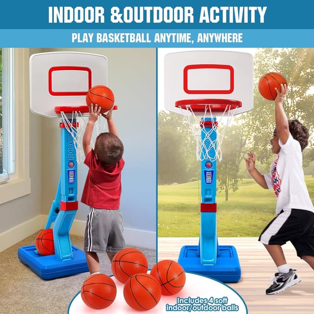 Thumbnail 5 de SUPER JOY Toddler Basketball Hoop 4.5 ft