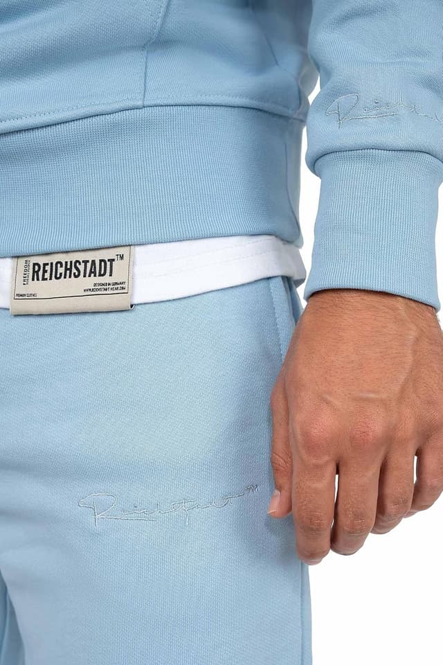 Thumbnail 6 de Reichstadt felpa da uomo con cappuccio in cotone, taglio moderno e ricami sull’orlo del cappuccio