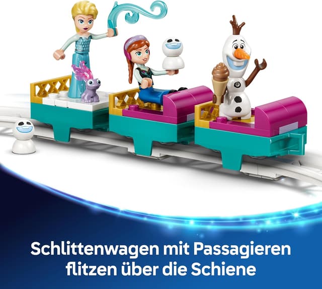 Detalle 2 de LEGO Disney 43281 Elsa Schlittenfahrt um den Eispalast