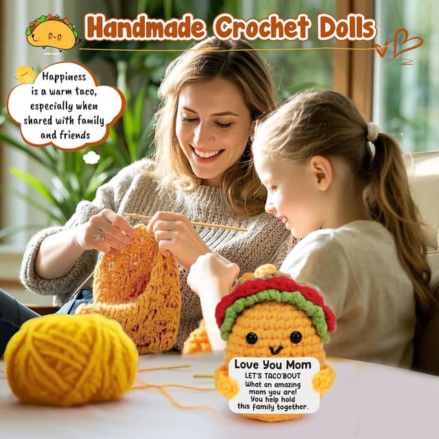Thumbnail 4 de Funny Crochet Taco Mom Gift 1pc
