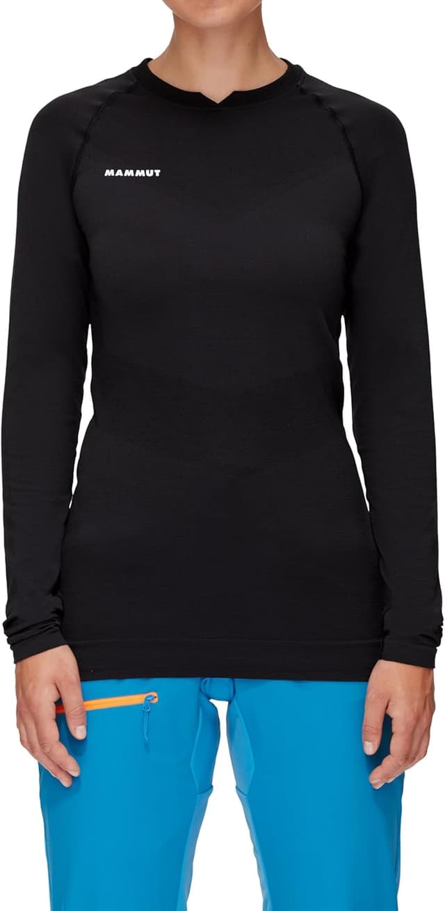 Detalle de Mammut Damen Trift Longsleeve Women – Merino-Longsleeve mit Seamless-Technologie (1er Pack)