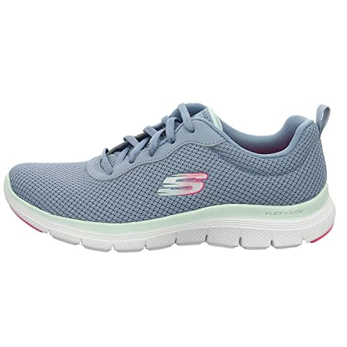 Detalle 2 de Skechers Flex Appeal 4.0 Brilliant View para mujer (Slate Mesh Trim), talla 38 EU