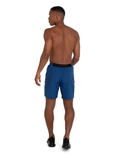 Detalle de TCA Shorts deportivos para hombre con bolsillos de cremallera Tecnología Elite Tech (Running/Gym) – Azul, L