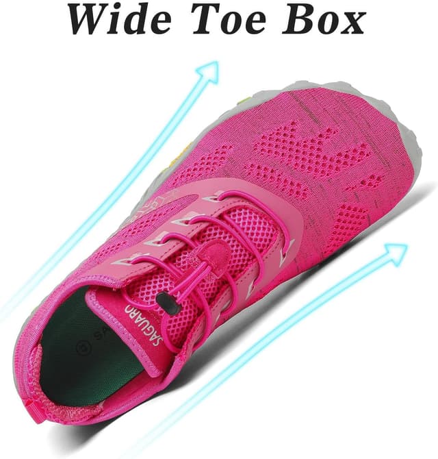 Detalle de SAGUARO Unisex Barfußschuhe für Trail- und Wassersport, schnell trocknend – Größen 36–50