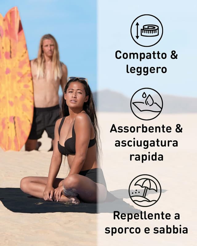 Detalle 2 de Fit-Flip asciugamano microfibra leggero