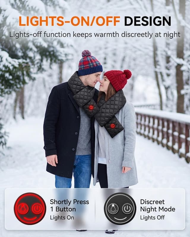 Thumbnail 1 de Maraiss Electric Heated Scarf USB rechargeable, adjustable temperature 🧣