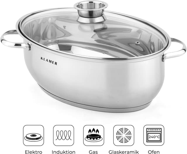 Detalle 2 de KLAMER Bräter mit 8,5 l Volumen