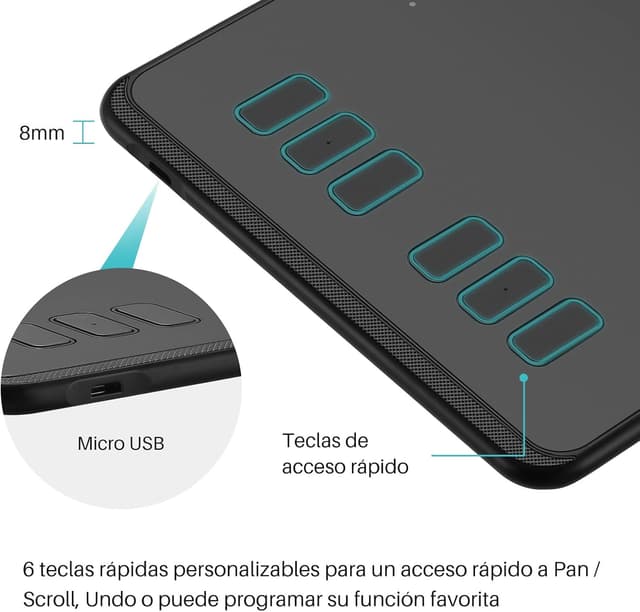 Thumbnail 3 de HUION Inspiroy H640P, Tableta de Dibujo Gráfico 🎨