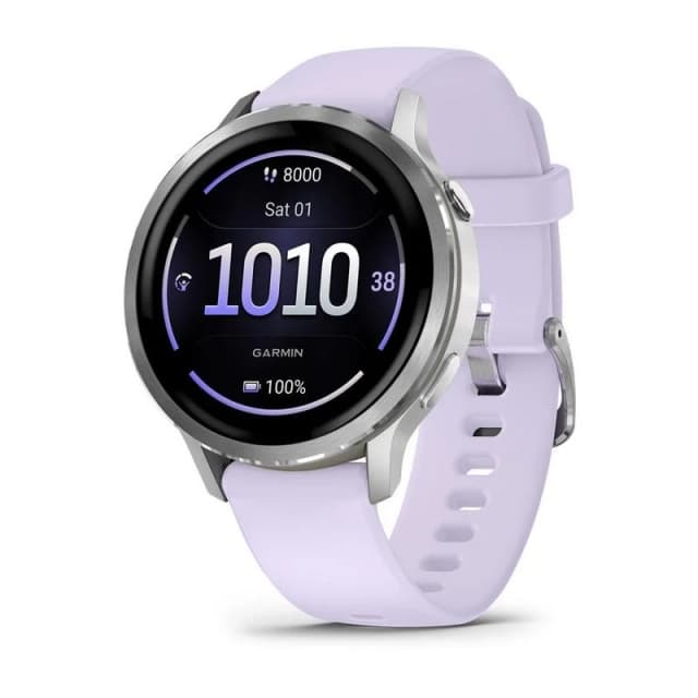 Detalle de Garmin Venu 4 41mm AMOLED morado