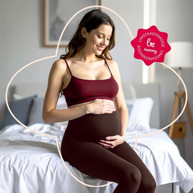 Thumbnail 5 de Lange Umstandsleggings aus Baumwolle