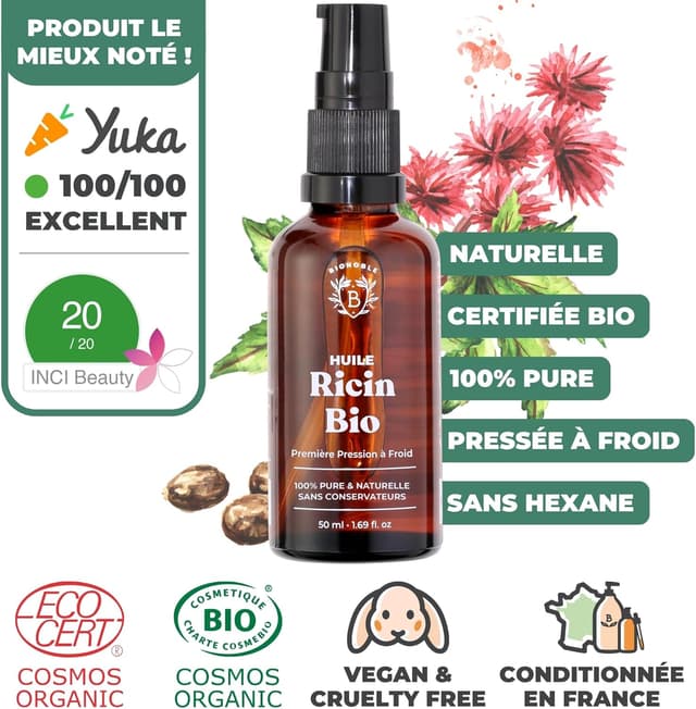 Thumbnail 1 de BIONOBLE Ricin Bio Pressé à Froid 50 ml