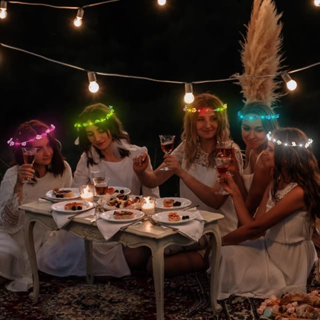 Thumbnail 5 de URAQT LED Blumenkranz Stirnband đ