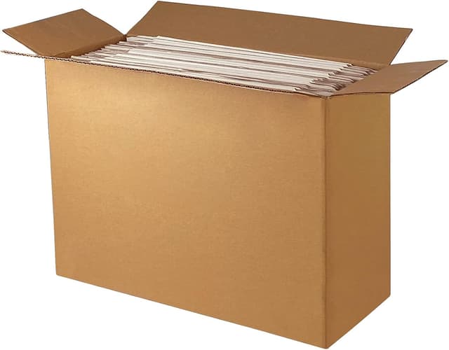 Detalle de 25-Pack small shipping boxes (330x254x51 mm) white corrugated cardboard mailer boxes