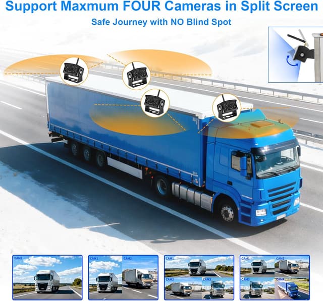 Thumbnail 5 de URVOLAX Telecamera Retromarcia Wireless 7