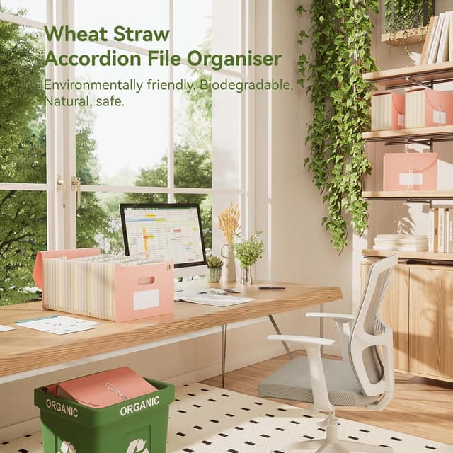 Detalle de EcoStash Accordion File Organiser A4 26 pockets