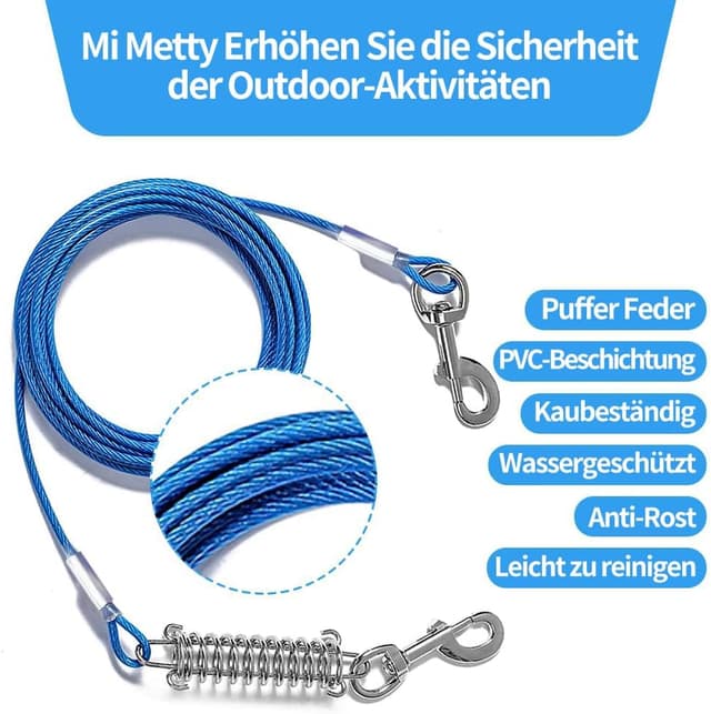 Thumbnail 2 de Mi Metty Tie-Out Leinen 6 m Blau