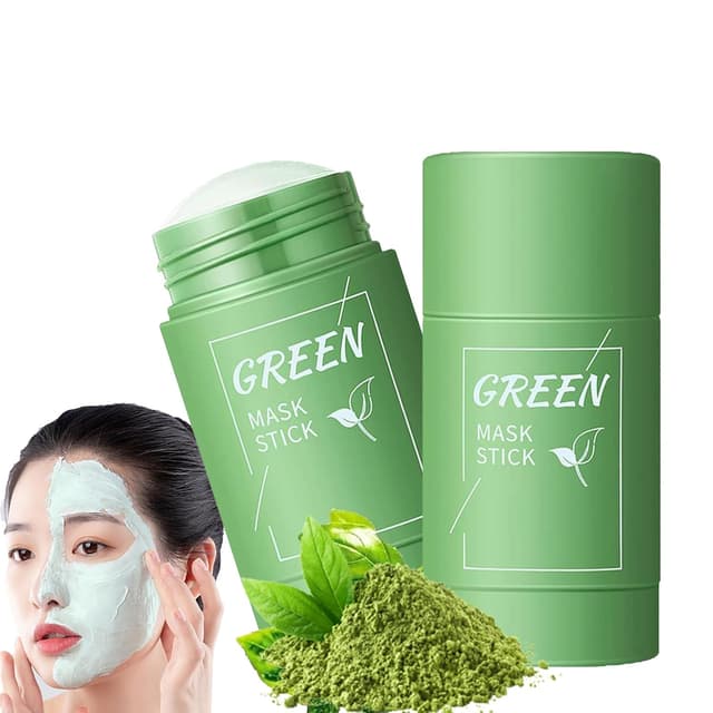 Detalle de 2er-Set Green Tea Mask Stick: Grüne Tee Gesichtsmaske mit Tonerde für Tiefenreinigung