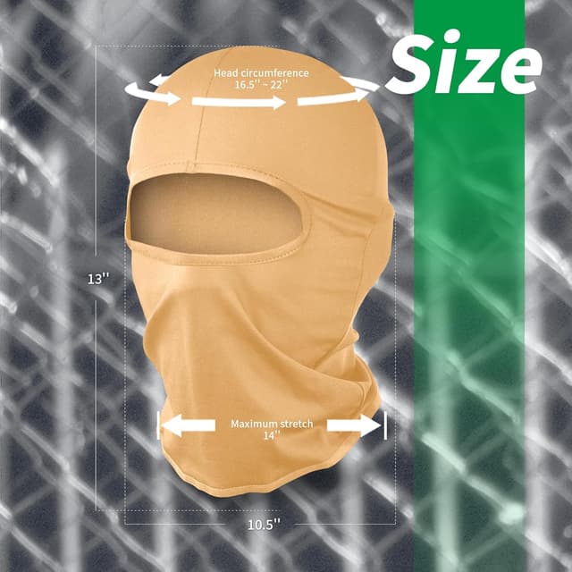 Detalle 2 de LONGKING Sturmhaube / Skimaske (Balaclava) mit UV- und Windschutz für Damen & Herren