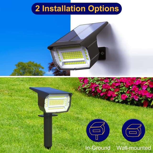 Detalle de LOTMOS 4 Pack Solar Spot Lights, 72 LED