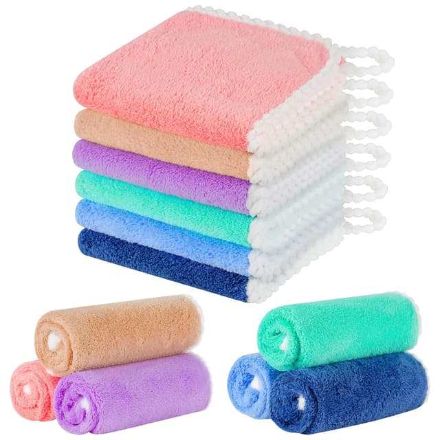 Imagen de Aolso Babywaschlappen Korallenvlies 6er en OfertitasTOP