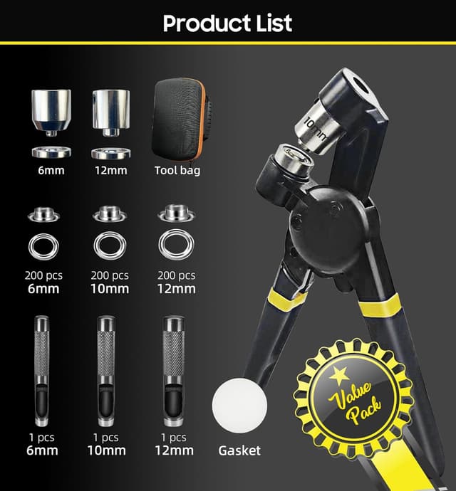 Detalle 2 de HAPDEN Eyelet Punch Kit 6/10/12