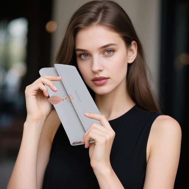 Thumbnail 6 de ZhengYue Ladies Purse RFID Wallet with Card Slots