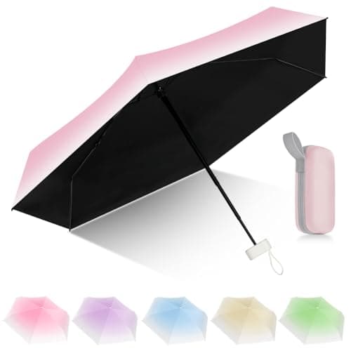 Detalle de Aolso mini paraguas rosa 95% UV