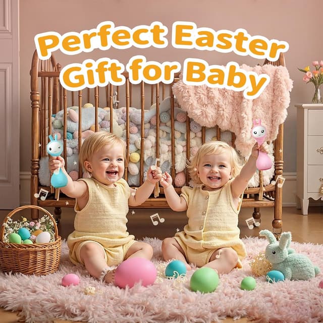 Detalle 2 de alilo Smarty Bunny Baby Rattle, 4 Modes