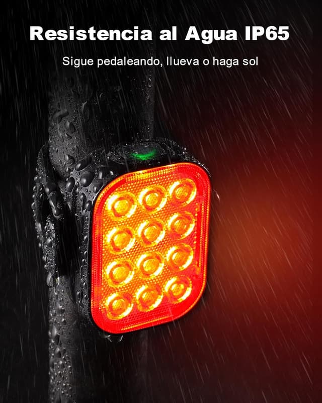 Thumbnail 4 de ISEYOU Luz Trasera Bicicleta 2 Pack