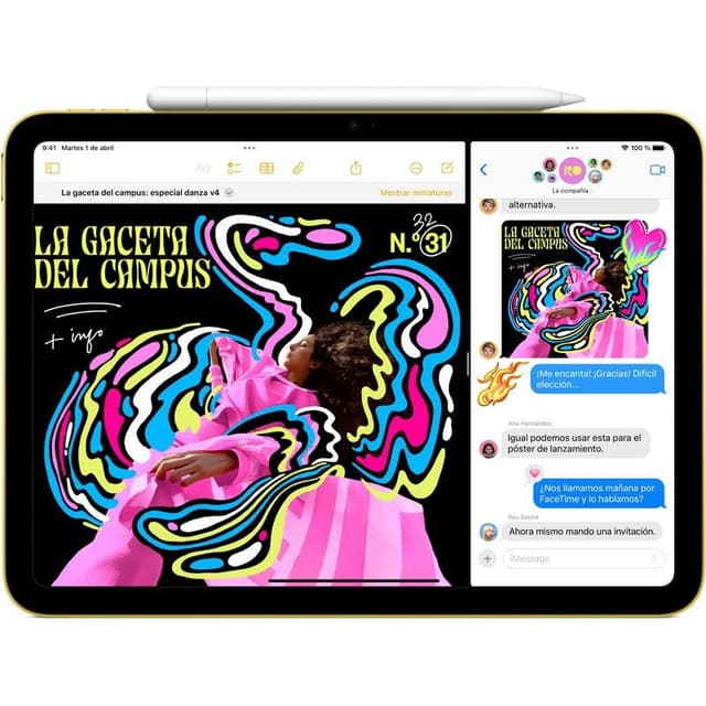 Detalle de Apple iPad 2025 11" 128GB Amarillo