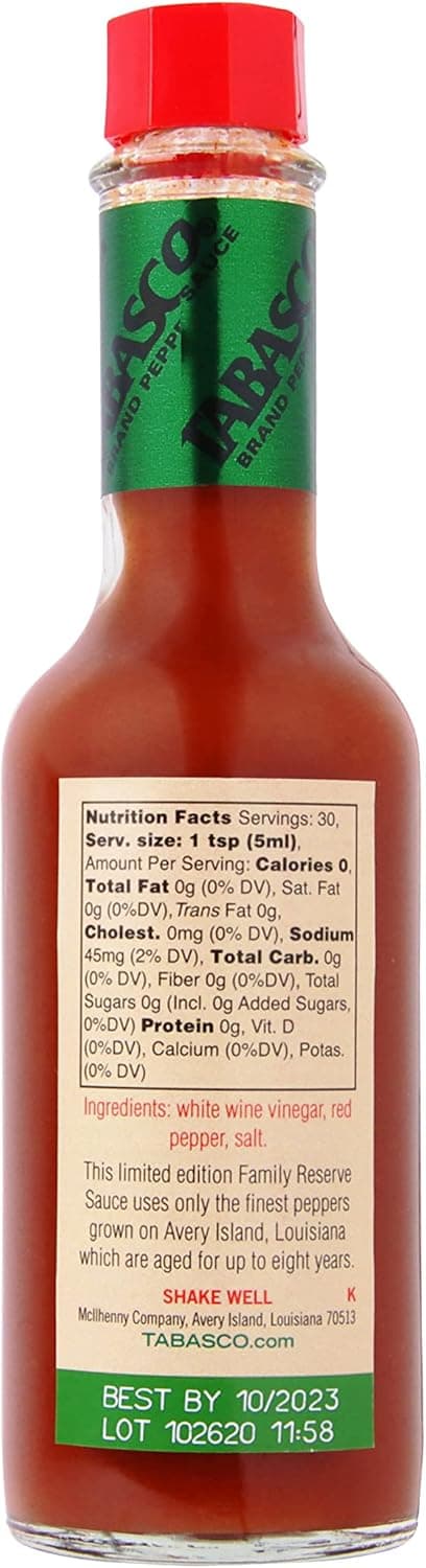 Detalle 2 de TABASCO® Family Reserve 148 ml, edizione limitata con invecchiamento fino a 8 anni in botti di quercia bianca