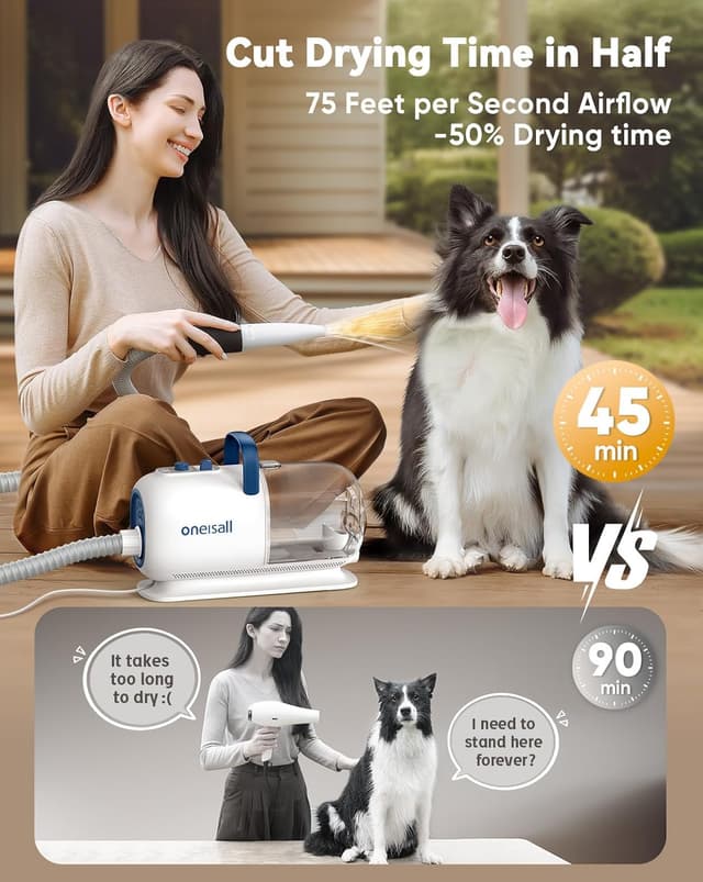 Thumbnail 2 de Oneisall Dog Grooming Vacuum Kit