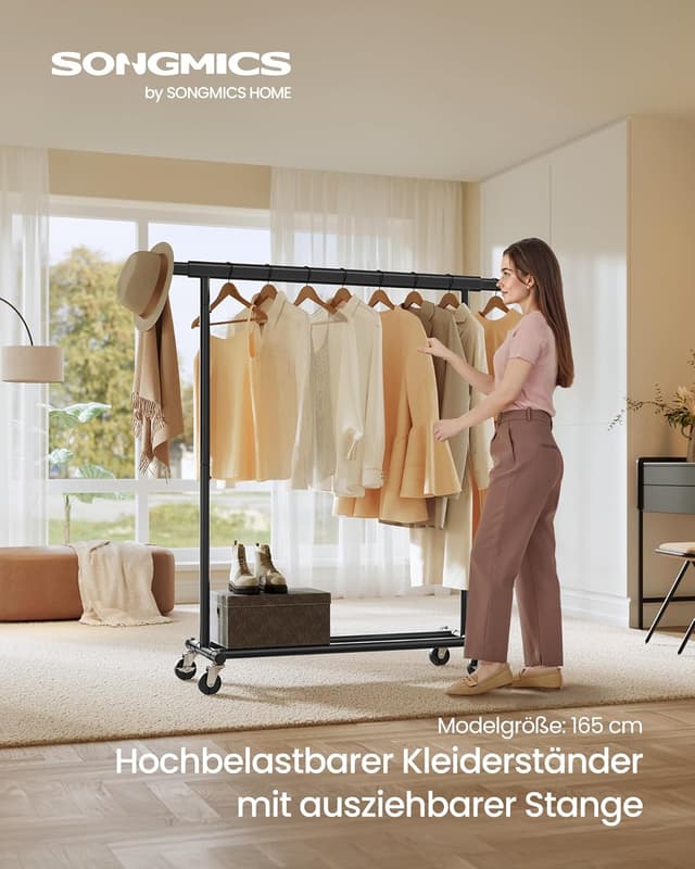 Thumbnail 1 de SONGMICS Kleiderständer auf Rollen HSR13BKV1