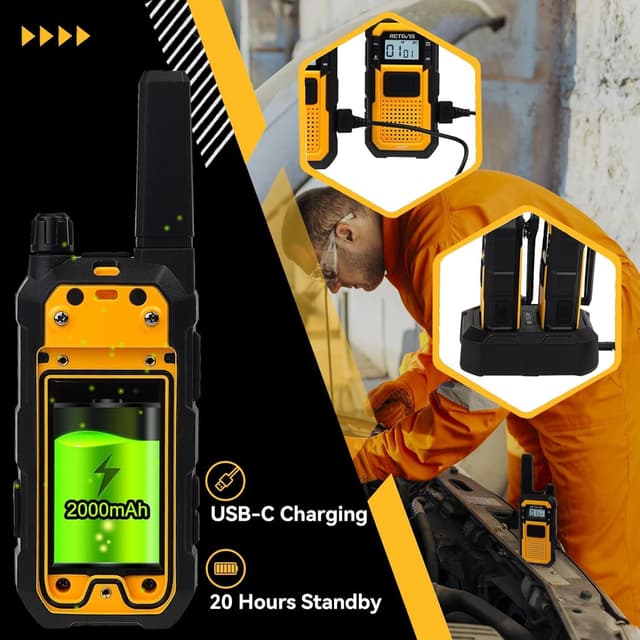 Thumbnail 4 de Retevis RB48 10-pack Walkie Talkies