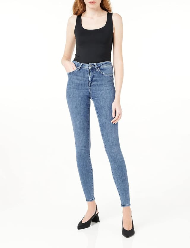 Detalle 2 de ONLY ONLPOWER MID SK Pushup DNM REA2981: Stretch-Jeans mit Push-up-Effekt