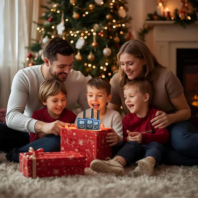 Detalle 2 de Radioddity PR-T8 : lot de 3 talkies-walkies PMR446 pour enfants, rechargeables (batterie 2000 mAh)