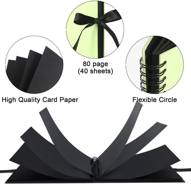 Detalle de Vienrose Álbum Scrapbook 10x15cm con 80 Páginas Regalos Especiales 📸