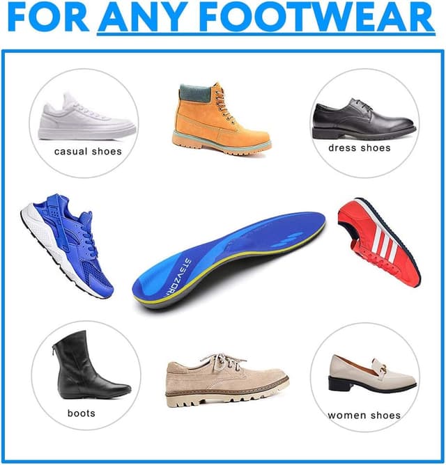 Thumbnail 6 de Niedrige Fußgewölbe Komfort-Einlegesohle (EU 40–41, 26 cm) – elastischer Sport-Schaumstoff mit Dämpfung & Anti-Ermüdung