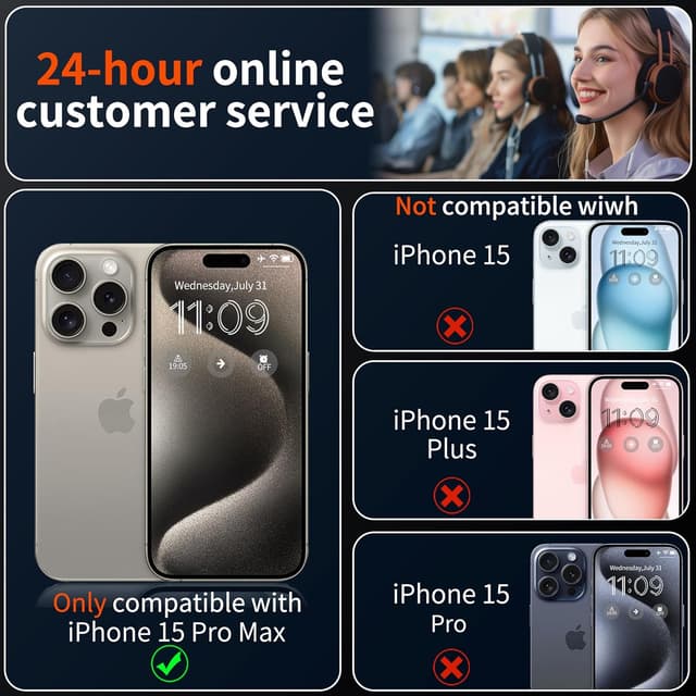 Detalle 2 de Tentoki 2 Pack Tempered Glass Screen Protector for iPhone 15 Pro Max (6.7-inch) – 9H+ Full Coverage