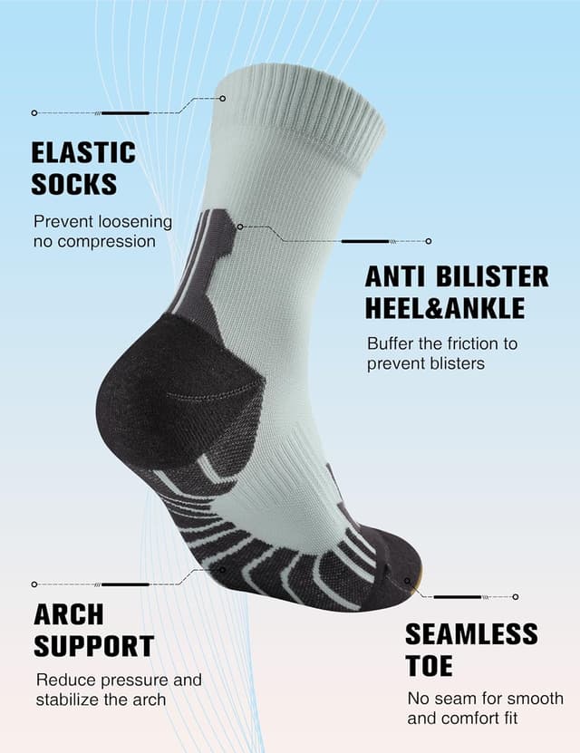 Thumbnail 4 de Compression Crew Running Socks 3-Pack athletic socks